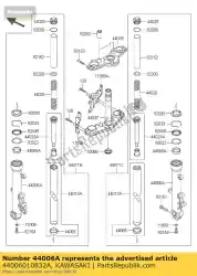 Here you can order the pipe-right fork outer,s. From Kawasaki, with part number 44006010832A: