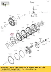 Tutaj możesz zamówić sprz? G? O ko? A klx125caf od Kawasaki , z numerem części 130861070: