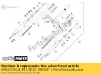 AP8203910, Piaggio Group, Manche aprilia  sonic 50 1998 1999 2000 2001 2002 2003 2004 2005 2006 2007, Nouveau