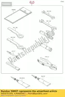 560070109, Kawasaki, tool-kit klx250sbf kawasaki  klx 250 2009 2010 2011 2012 2013 2014 2015 2016 2017 2018 2019 2020 2021, New