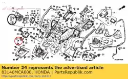 Aqui você pode pedir o dobradiça comp. Em Honda , com o número da peça 83140MCA000: