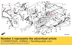 Qui puoi ordinare tappetino, coperchio carburatore da Honda , con numero parte 17269MZ5920: