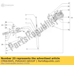 Piaggio Group CM063605 remmen pomp - Onderkant