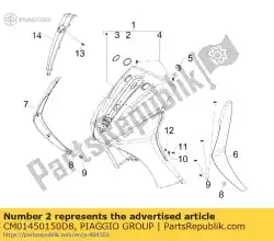 Qui puoi ordinare copertina da Piaggio Group , con numero parte CM01450150D8: