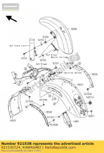 kawasaki 921530724 bullone, flangiato, 8x10 vn2000-a1 - Il fondo