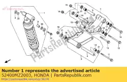 Aquí puede pedir amortiguador, rr de Honda , con el número de pieza 52400MZ2003:
