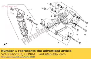 Honda 52400MZ2003 amortiguador, rr - Lado inferior