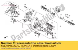 Here you can order the no description available at the moment from Honda, with part number 50640MS2670: