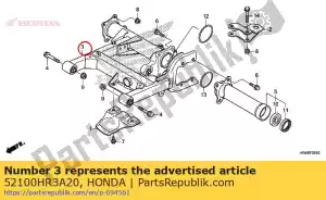 honda 52100HR3A20 achterbrug samenstel., rr. - Onderkant