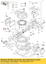 Here you can order the bolt,socket,4x8 kx250-k2 from Kawasaki, with part number 921501888: