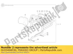 Qui puoi ordinare cuscino del sedile da Piaggio Group , con numero parte GU03468030: