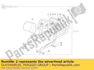 Piaggio Group GU03468030 poduszka do siedzenia - Dół