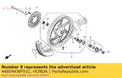 Ici, vous pouvez commander le vitesse, compteur de vitesse auprès de Honda , avec le numéro de pièce 44804KWF931:
