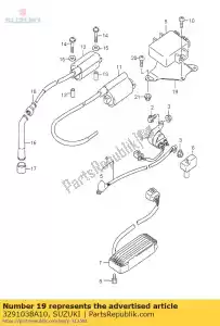 Suzuki 3291038A10 placa, encaixe - Lado inferior