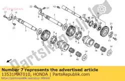 Aqui você pode pedir o nenhuma descrição disponível no momento em Honda , com o número da peça 13531MAT010: