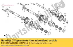 Ici, vous pouvez commander le pas de description disponible pour le moment auprès de Honda , avec le numéro de pièce 13531MAT010: