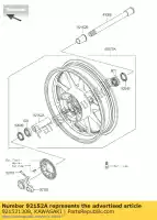 921521308, Kawasaki, ko?nierz, piasta fr, l = 109 vn1500-p1 kawasaki vn vulcan 1500 1600 1700 2000 2002 2003 2004 2005 2006 2007 2008 2009 2010 2011 2012 2013 2014 2015 2016, Nowy