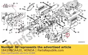 honda 18429MCAA20 rubber e - Bottom side