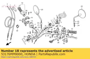 honda 53176MM9000 p?yta, punkt - Dół