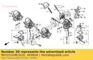 honda 99101GHB1020 jet, # 102 - Lado inferior