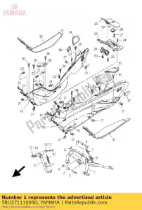 yamaha 5RU271110000 soporte, principal - Lado inferior