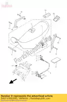 5VKF478E0000, Yamaha, cerradura de asiento de alambre yamaha xt 660 2004 2005 2006 2007 2008 2009 2010 2011 2014, Nuevo