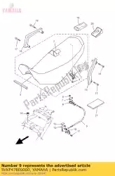Aqui você pode pedir o trava de assento de arame em Yamaha , com o número da peça 5VKF478E0000: