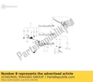 Piaggio Group 1C002400 hydraulische pomp voorremhendel - Onderkant