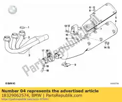 Ici, vous pouvez commander le silencieux auprès de BMW , avec le numéro de pièce 18329062574: