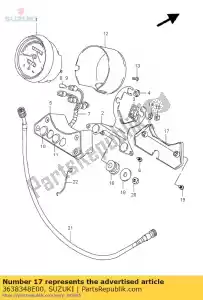 suzuki 3638348E00 cover,p-box - Bottom side