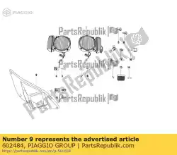 Qui puoi ordinare fanale anteriore da Piaggio Group , con numero parte 602484: