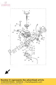 yamaha 1C0E49470000 jet, needle - Bottom side