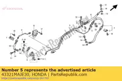 pijp a, rem sub van Honda, met onderdeel nummer 43321MAJE30, bestel je hier online: