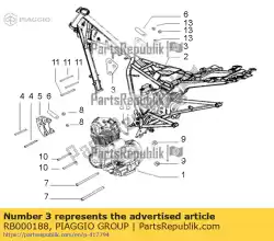 Aquí puede pedir departamento de Piaggio Group , con el número de pieza RB000188: