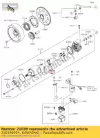 210390004, Kawasaki, brosse, carbone kle650a7f kawasaki  brute force er-6f er-6n h2 h2r kfx kle klx klz kvf vulcan z zx 230 250 300 650 700 750 800 900 1000 2007 2008 2009 2010 2011 2012 2013 2014 2015 2016 2017 2018 2019 2020 2021, Nouveau