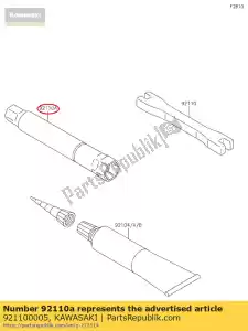 kawasaki 921100005 llave de herramienta, caja, 16 mm kx250-n2 - Lado inferior