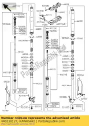 Ici, vous pouvez commander le tube-fourche intérieur, rh kx250w9f auprès de Kawasaki , avec le numéro de pièce 440130127: