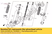 51612430010, Honda, Banda, fr. bota de horquilla honda mtx nx xlr 125 200 250 1985 1988 1989 1990 1991 1993 1998 1999, Nuevo