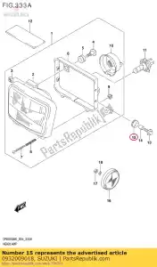 Suzuki 0932009018 cushion - Bottom side