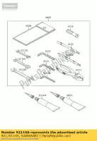 921101165, Kawasaki, gereedschapsleutel, open uiteinde, bj250-a2 kawasaki estrella vn w 250 650 1600 2000 1994 1999 2001 2002 2003 2004 2005 2006 2007 2008 2009 2010, Nieuw