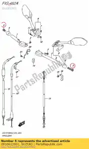 suzuki 0910612001 bolt 12x45 - Bottom side