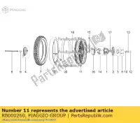 RB000260, Piaggio Group, velg, achtste aprilia derbi etx lbmetx10 lbmetx20 150 2014 2016 2017 2018 2019, Nieuw