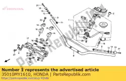 Here you can order the no description available from Honda, with part number 35010MY1610:
