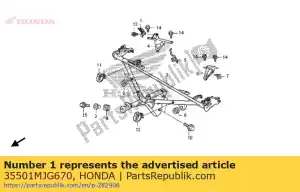 Honda 35501MJG670 ficar, acoplador - Lado inferior