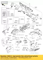 260110298, Kawasaki, câble, batterie (-) kawasaki zx10r ninja j k anniversary edition  zx 10r abs 1000 , Nouveau