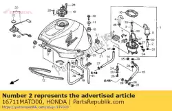 Aqui você pode pedir o mangueira a, bomba em Honda , com o número da peça 16711MATD00: