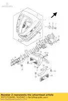 3571722H00, Suzuki, copertina suzuki c vlr 1800 2008 2009 2010 2011, Nuovo