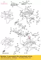 1MC2835U00UJ, Yamaha, panneau 1 yamaha  fjr 1300 2016 2017 2018 2019 2020 2021, Nouveau