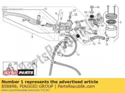 Qui puoi ordinare tubo freno anteriore da Piaggio Group , con numero parte 858898: