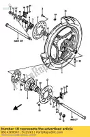 0814360047, Suzuki, Roulement à billes suzuki gsx r 750 1100 1985 1986 1987, Nouveau